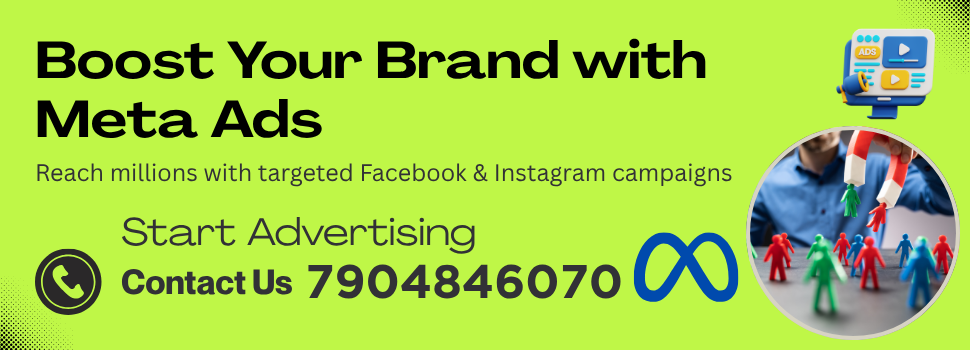 Creative Facebook ads service banner showing digital marketing and social media advertising solutions