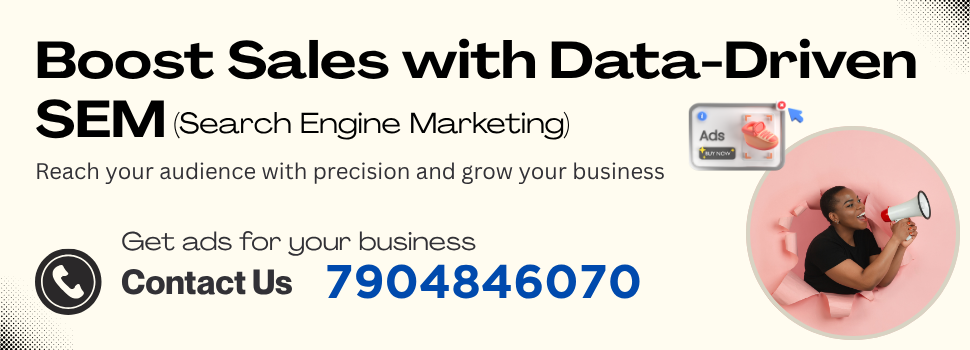 Online product advertising service banner showcasing digital marketing strategies to boost e-commerce sales