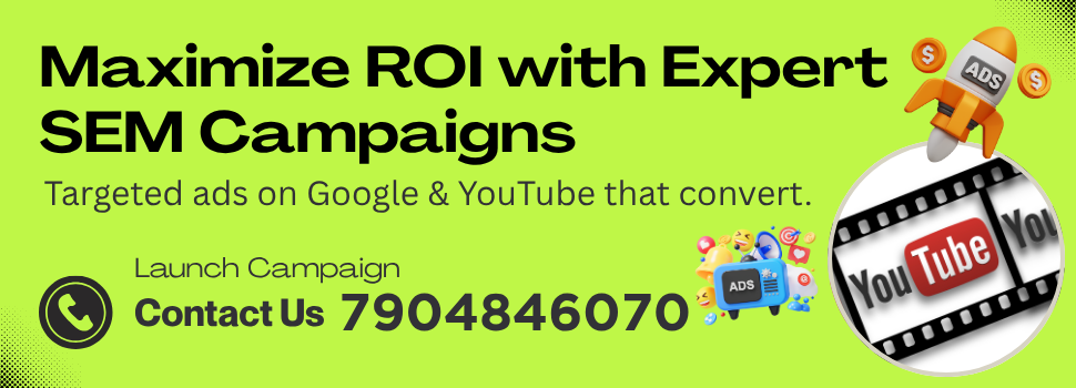 YouTube video advertising service banner showcasing targeted campaign solutions for increased brand visibility and engagement